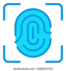 Finger print object illustration  icon