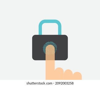 finger print padlock to secure your belongings and unlock easily by scanning with your own finger print