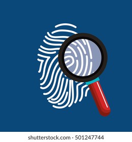 finger print search secure data