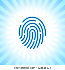 Finger print symbol