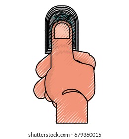 Finger print symbol