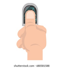 Finger print symbol