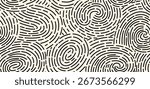 Finger print Unique thumbs marks square shape seamless pattern.	
