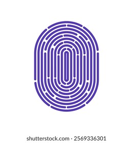 Finger print vector file icon