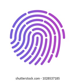 Finger Print Vector Icon