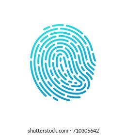 Finger print vector icon