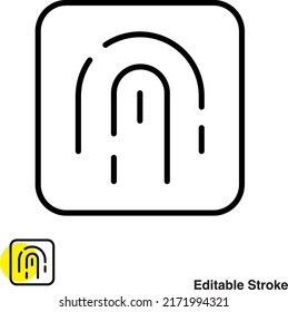 Fingerdruckbild-Vektorgrafik-Symbol