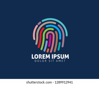 Finger Print Vector Logo