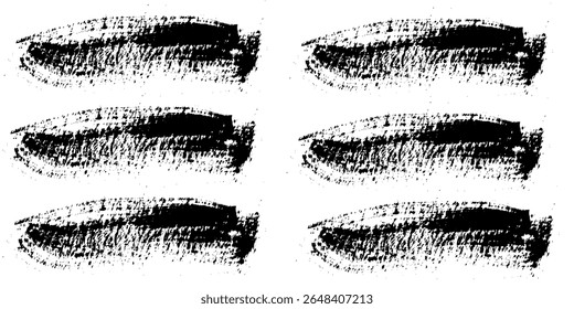 Impressões digitais. Impressões digitais de tinta preta realista humana. Textura da marca da mão grunge. Identificação do conjunto de vetores de linhas polegares de impressão individual. Marca exclusiva com curvas e redemoinhos. Impressão pessoal