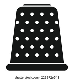 Finger protection icon simple vector. Knit scarf. Fashion fabric