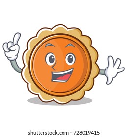 Finger pumpkin pie character cartoon