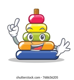 Finger pyramid ring character cartoon
