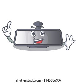 Finger rear view mirror miniatur shape character