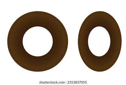 Finger resistance band. vector illustration