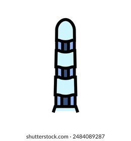finger robot hand gesture color icon vector. finger robot hand gesture sign. isolated symbol illustration