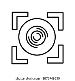 Finger Scanner Digital Device line icon