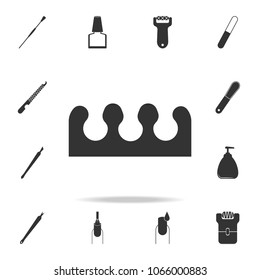 finger separator icon. Detailed set of Beauty salon icons. Premium quality graphic design icon. One of the collection icons for websites, web design, mobile app on white background