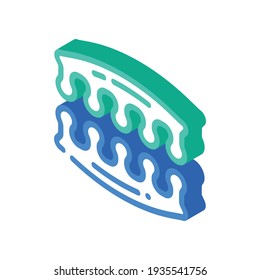 finger separator isometric icon vector. finger separator sign. isolated symbol illustration