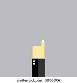 Finger shows up