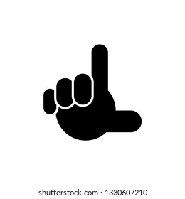 finger sign icon template