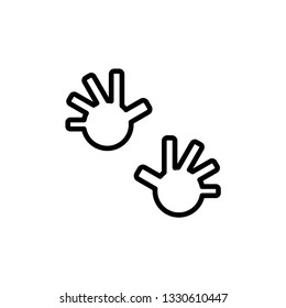 finger sign icon template