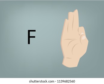 finger sign vector