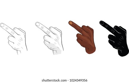 finger signal  vector