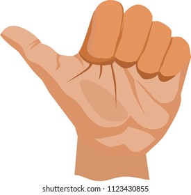 Finger Six Vector Illustration