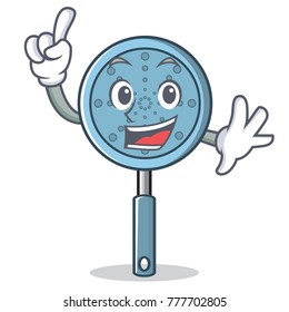 Finger skimmer utensil character cartoon