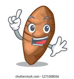 Finger sliced taro on shape cartoon funny