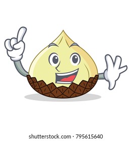Finger snake fruit mascot cartoon