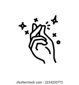 Finger Snap Icon design vector illustration template