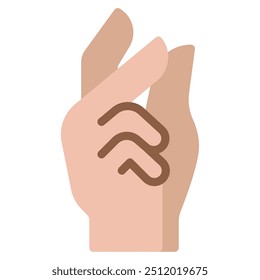 Icono de chasquido de dedo para Web, App, infografía, etc