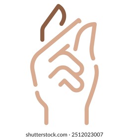 Finger snap icon for web, app, infographic, etc