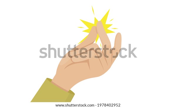 Finger Snap.\
illustration .,vector\
eps10