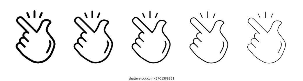 Diseño de icono de ajuste de dedo, logotipo, App, interfaz de usuario. Ilustración vectorial, EPS