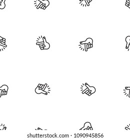 Finger Snapping pattern, vector illustration