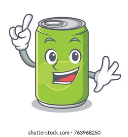 Finger soft drink character cartoon