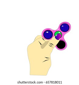 Finger spinner toy vector EPS10