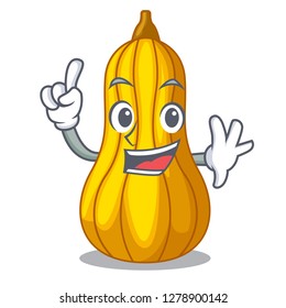 Finger squash in a mascot fruit basket