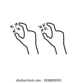 Finger swipe icon illustration isolated vector sign symbol. Vector Illustration.