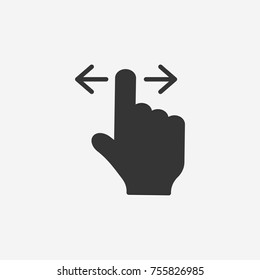 Finger Swipe Icon Illustration Isolated Vector Sign Symbol