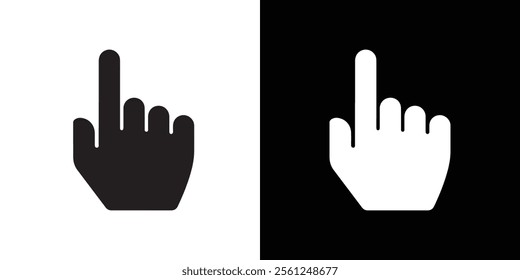 Finger swipe icon set, Slide line icon set gesture on white. Vector