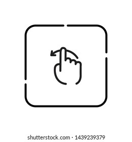  Finger swipe, swipe symbol vector icon