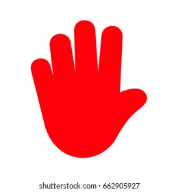 Finger Symbol Icon 5 Five