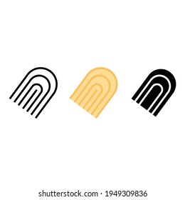 finger symbol, security icon set, fingerprint icon with various styles
