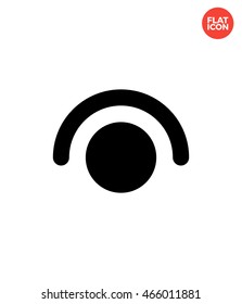 Finger Tap Icon Flat Style Isolated Vector Illustration