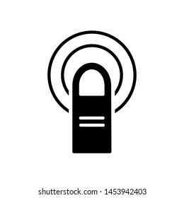 Finger Tap Icon. Touch Screen Illustration. Applied as Trendy Symbol for Design Elements, Websites, Presentation and Application - Vector.  
