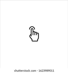 Finger tap icon- vector illustration