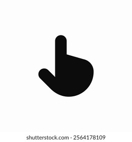 finger tap sensor icon sign vector